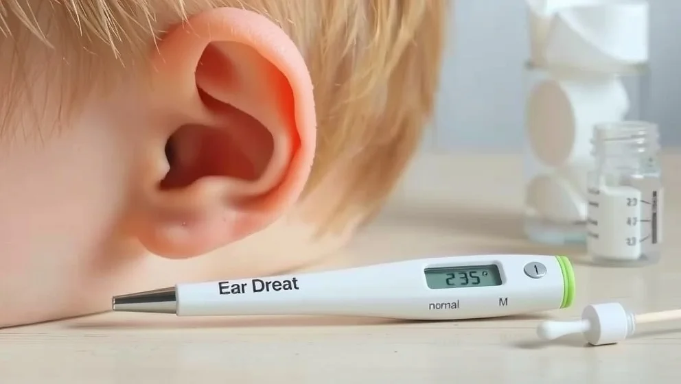 Öroninflammation hos barn utan feber