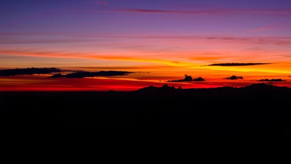 Vad var det konstiga ljuset på himlen idag